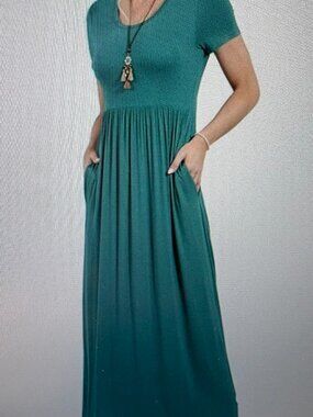Women's EUOVMY Short Sleeve Maxi Dress